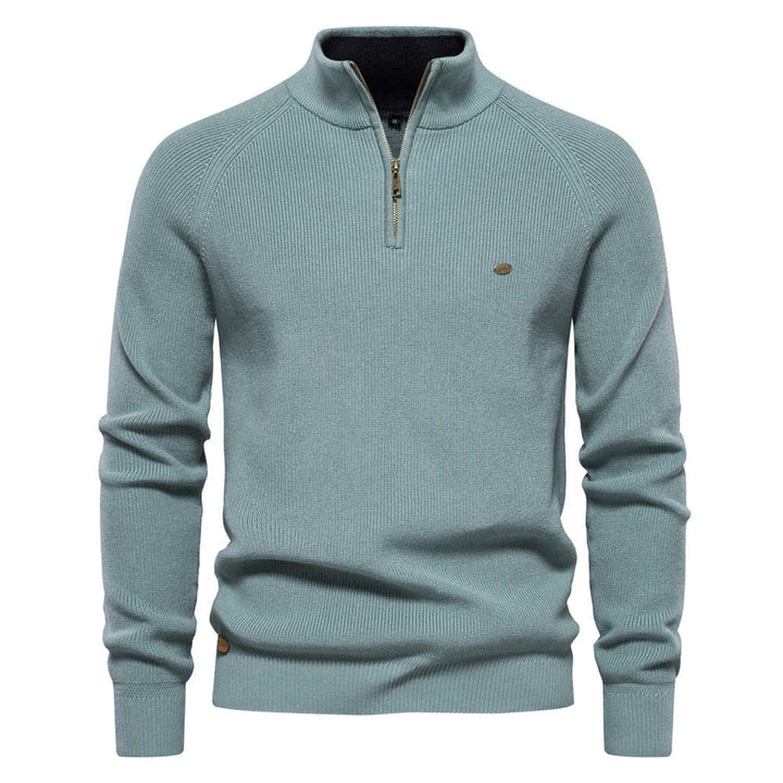 Pull Homme Tricot Moderne Fermeture Éclair