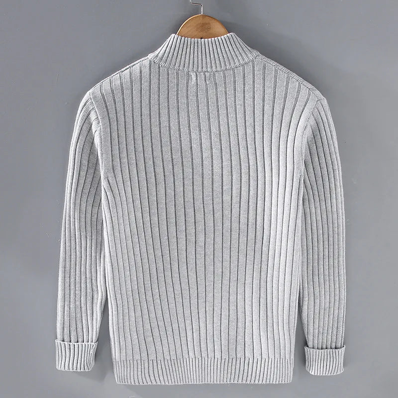 Herren Merino Rollkragenpullover Klassisch Elegant - IdealeKleiden