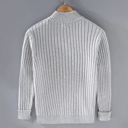 Herren Merino Rollkragenpullover Klassisch Elegant - IdealeKleiden