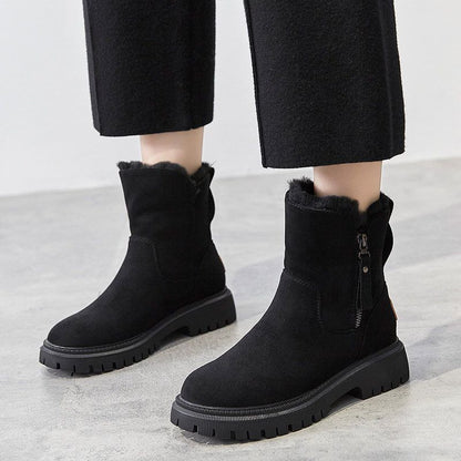 Bottes femme Coton Fermeture éclair