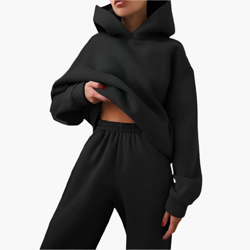Ensemble de salon confortable Surdimensionné Sweat à capuche Pantalon de jogging