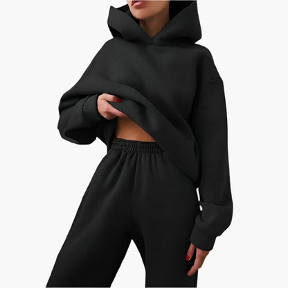 Ensemble de salon confortable Surdimensionné Sweat à capuche Pantalon de jogging