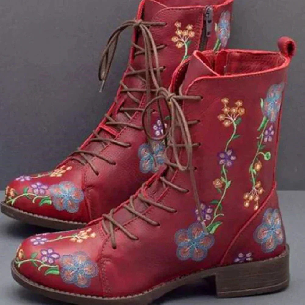 Bottes rétro design ethnique chic