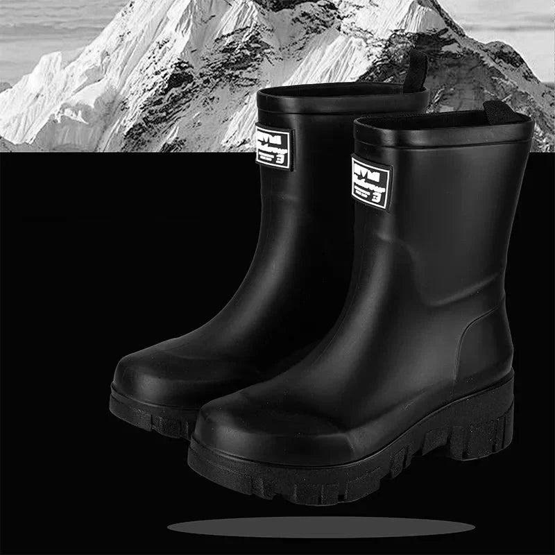 Chelsea Boots imperméables à talons blocs pour femme