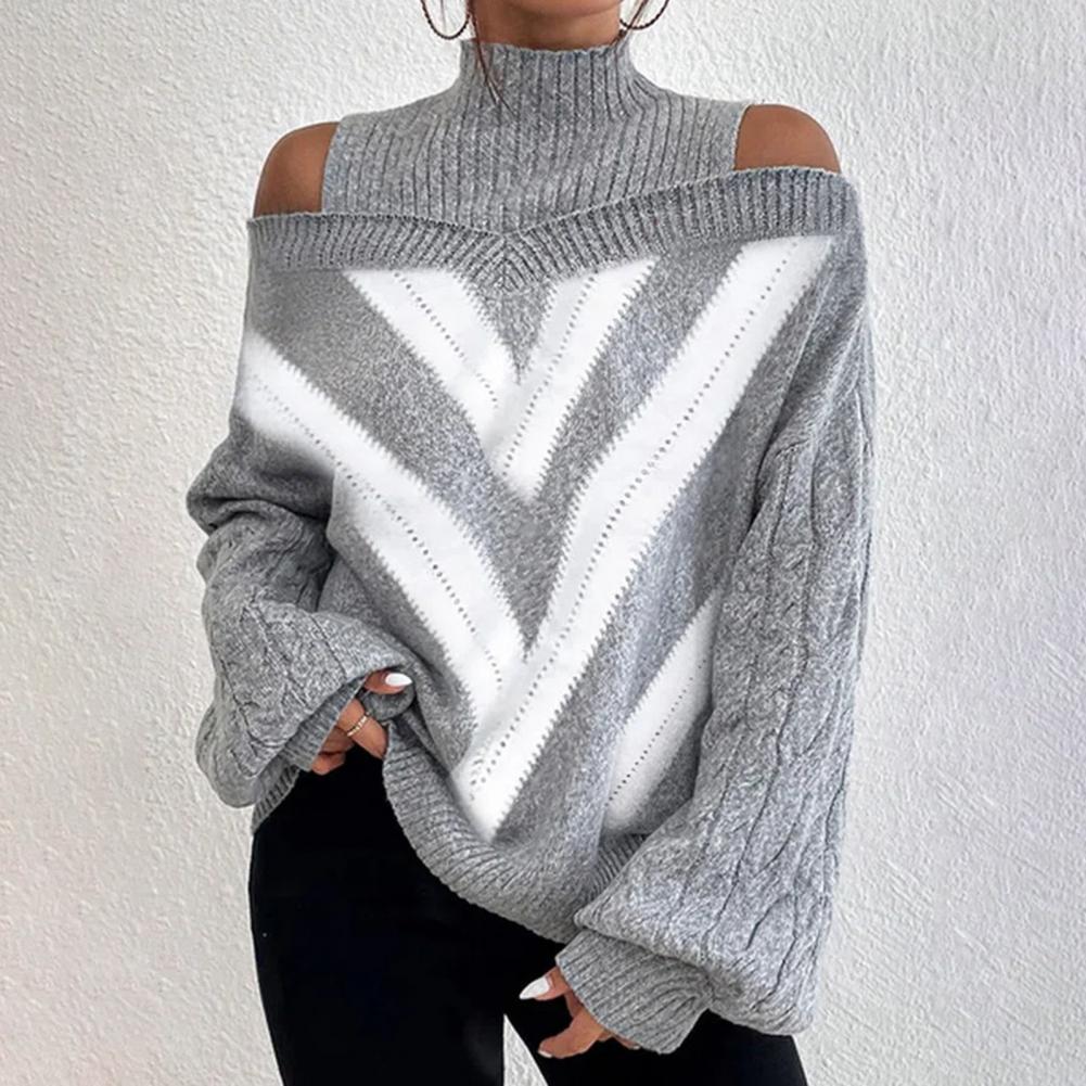 Pull à col roulé femme Doux Moderne