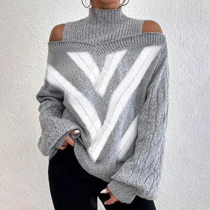 Pull à col roulé femme Doux Moderne