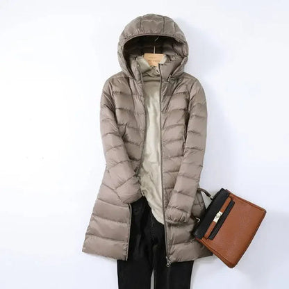 Doudoune légère pour femme Veste d'hiver matelassée chaude