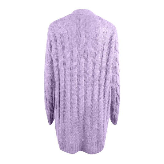 Damen Strickjacke Herbst Lange Wollweste - IdealeKleiden