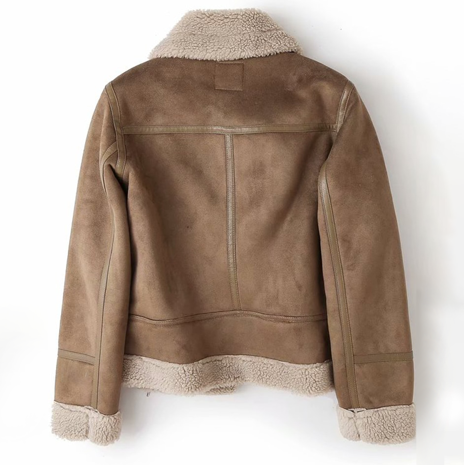Stylische Damenjacke Kurz Modern Kragen - IdealeKleiden