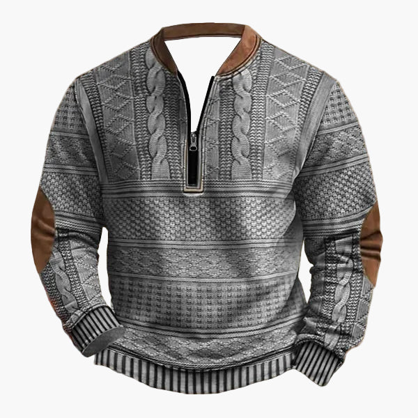 Pull en tricot torsadé automne-hiver