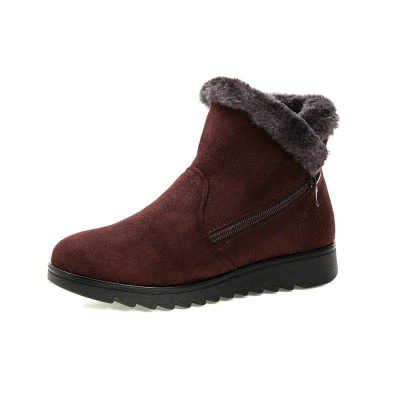Bottes d'hiver chaudes fourrées pour femme