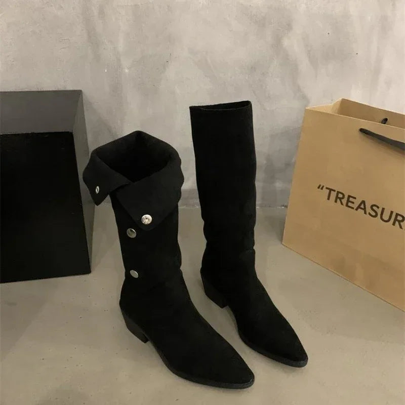 Bottes Cowboy Femme Effilées Franges Design