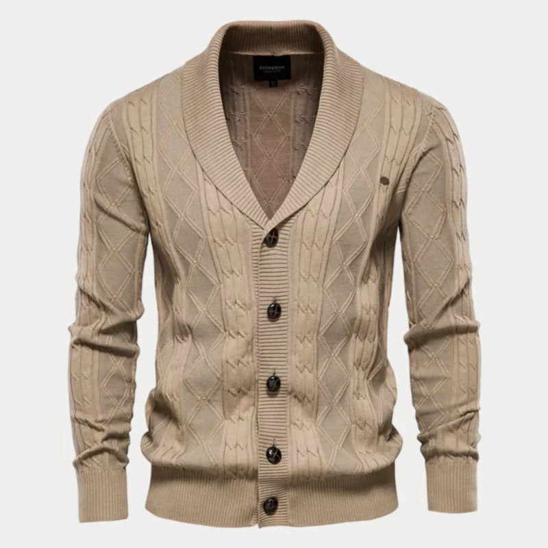 Cardigan homme chaud confortable boutons