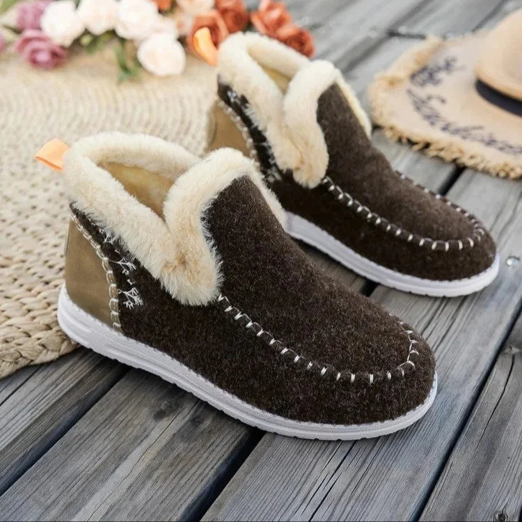 Chaussures pour femmes Bottes en feutre Doublure douce