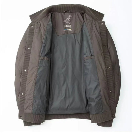 Gepolsterte Steppjacke Lässig Modern mit Reißverschluss - IdealeKleiden