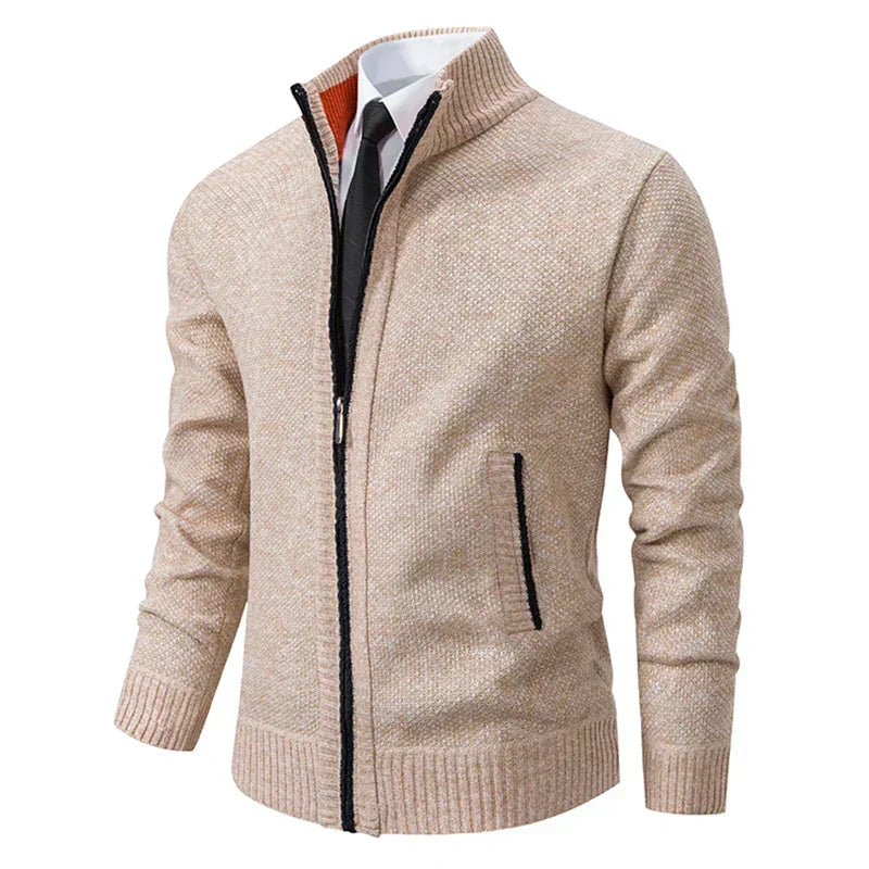 Gilet homme zippé moderne col montant