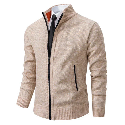 Gilet homme zippé moderne col montant