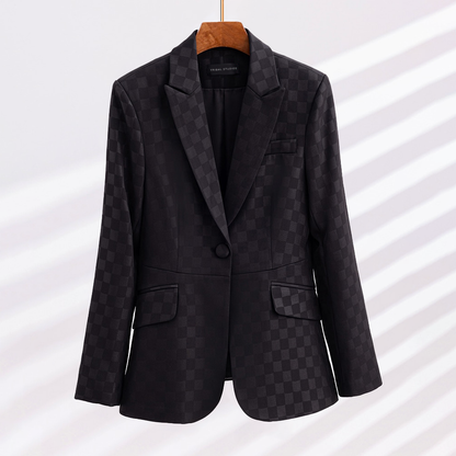 Élégants blazers à carreaux pour femmes