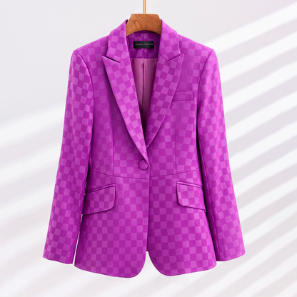 Élégants blazers à carreaux pour femmes