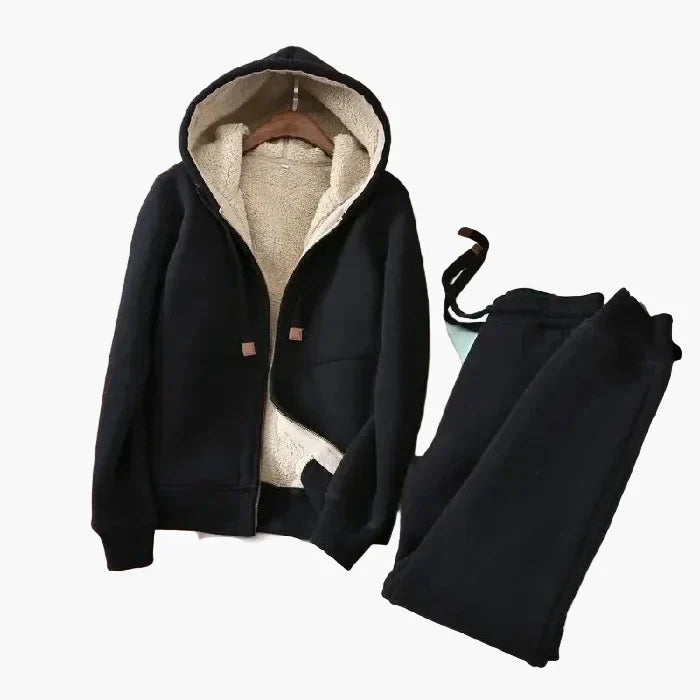 Survêtement pratique avec veste à capuche et pantalon de jogging Sportif Confortable