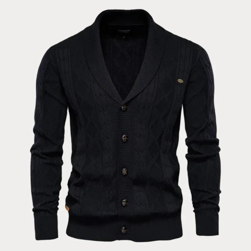 Cardigan homme chaud confortable boutons