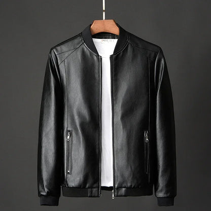 Blouson bombardier en cuir pour femme style tendance