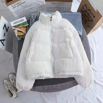 Veste à col montant en velours côtelé pour homme - Édition Hiver