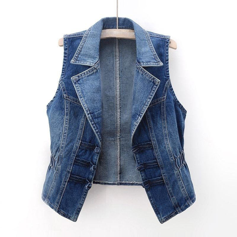 Damen Jeansweste Klassisch Elegant - IdealeKleiden