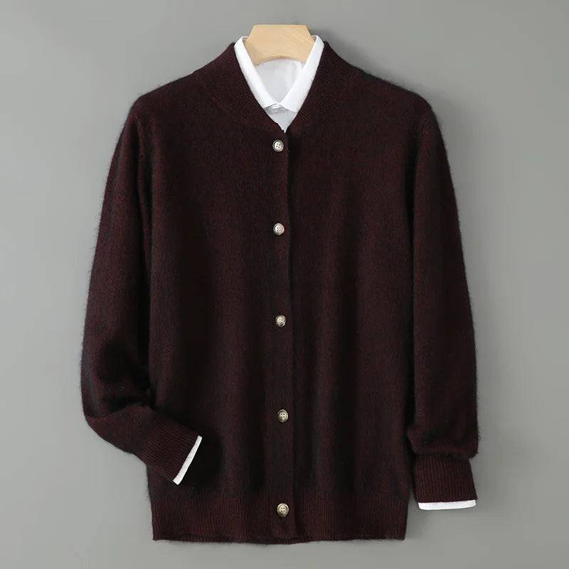 Cardigan doux pour femme avec boutons devant