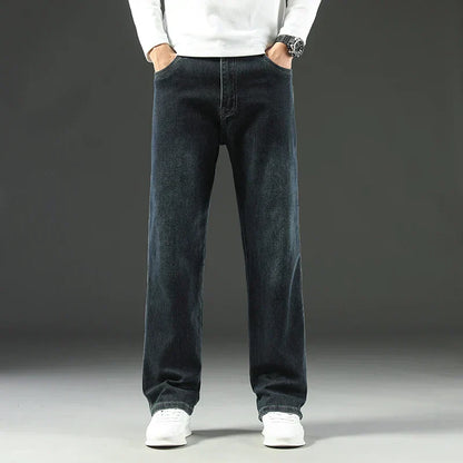 Jeans décontracté coupe droite pour hommes