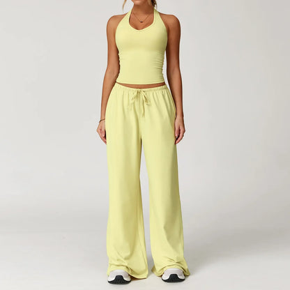 Ensemble détente femme crop top confort