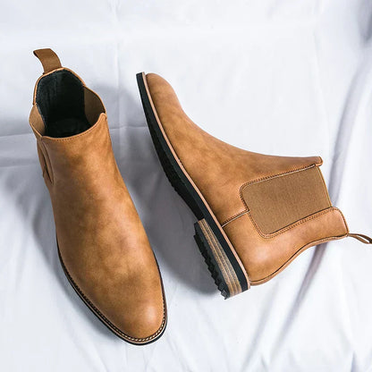 Bottes Chelsea élastiques à la cheville pour homme