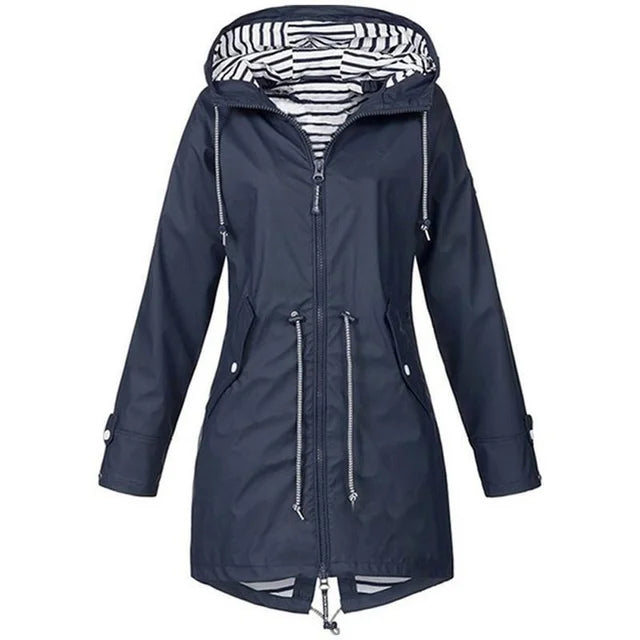 Parka de pluie imperméable pour femme