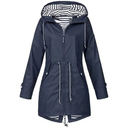 Parka de pluie imperméable pour femme