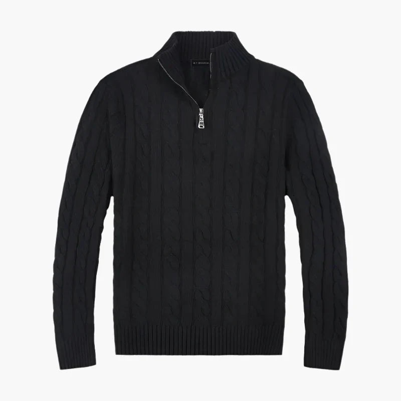 Pull en maille torsadée élégant, look décontracté