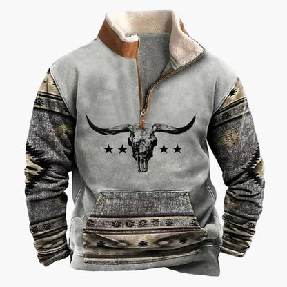 Pull Western stylé motif aztèque