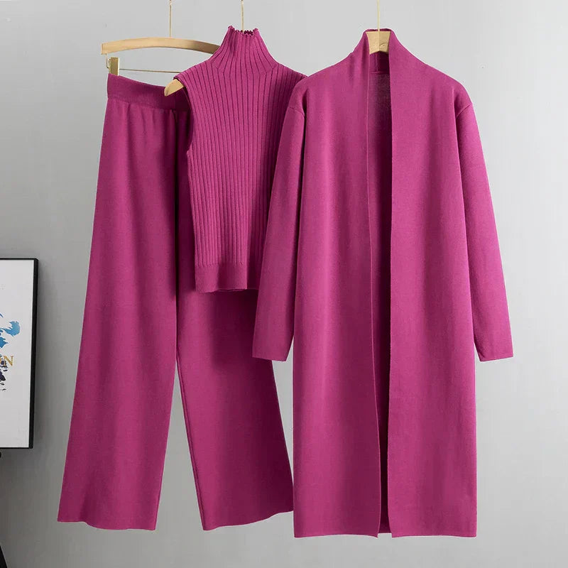 Ensemble pantalon 3 pièces pour femme Confortable et Élégant