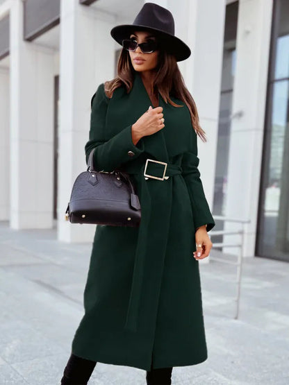 Manteau d'hiver long et élégant pour femme
