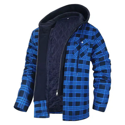 Chemise-veste à carreaux souple style décontracté