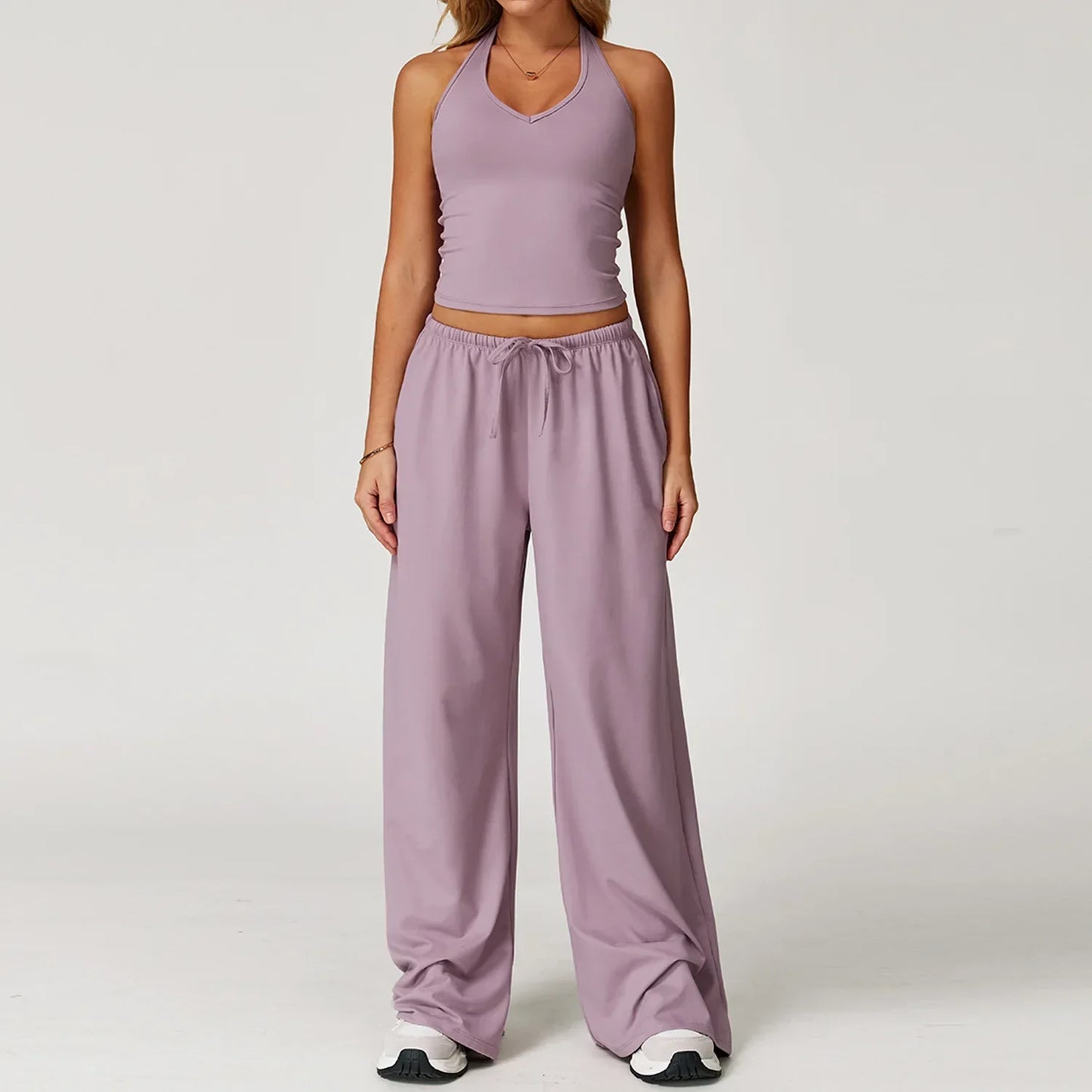Ensemble détente femme crop top confort