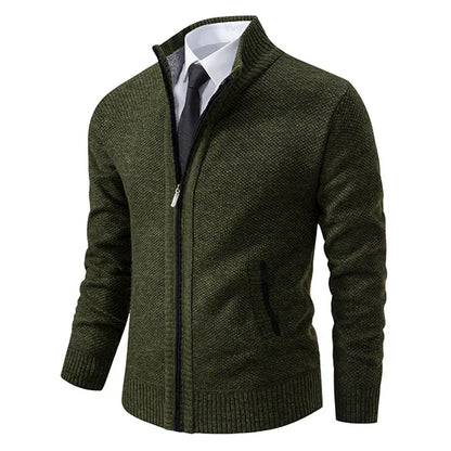 Gilet homme zippé moderne col montant