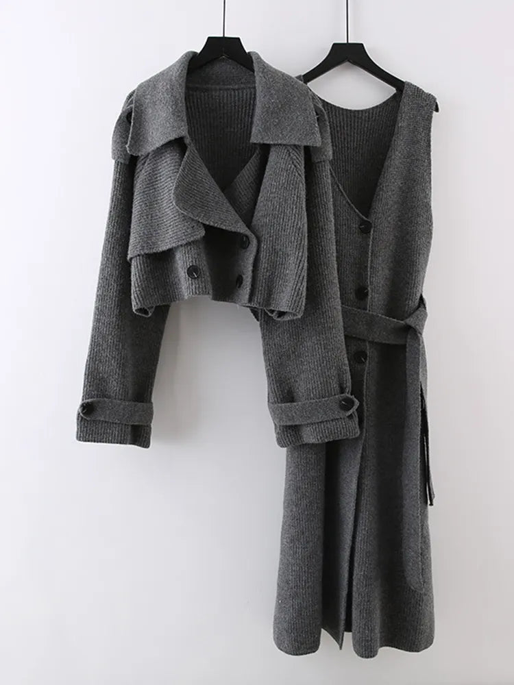 Ensemble élégant 2 pièces veste et robe