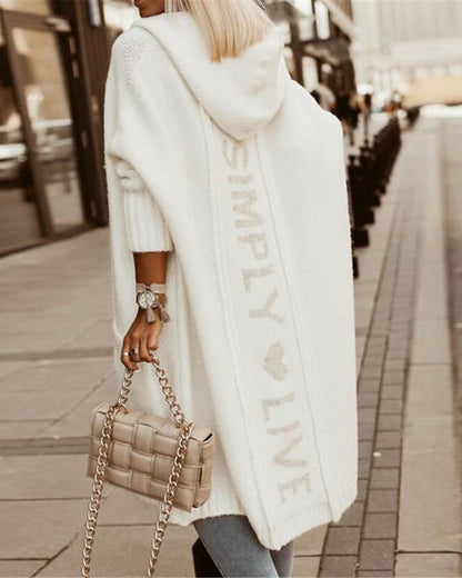 Écharpe Pull Femme Manches Longues Élégant