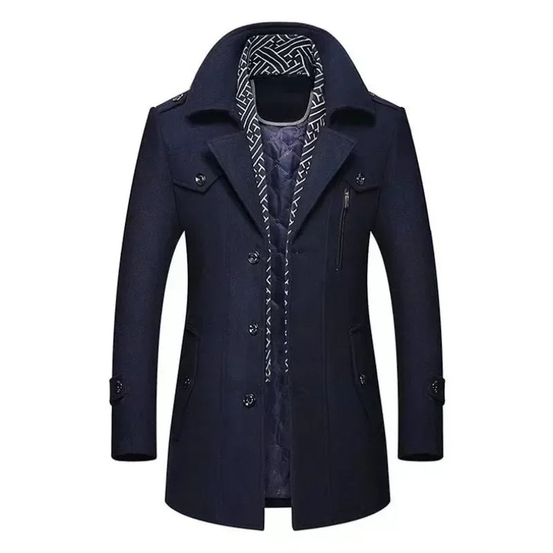 Manteau de costume élégant Classique Moderne Veste d'hiver