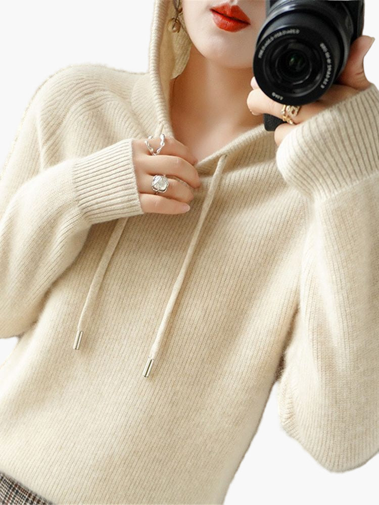 Cardigan doux à capuche - Sweat-shirt à capuche confortable pour femme