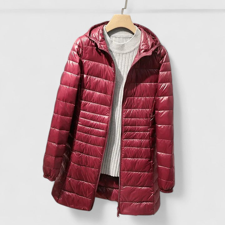 Manteau matelassé femme hiver chaud fermeture éclair