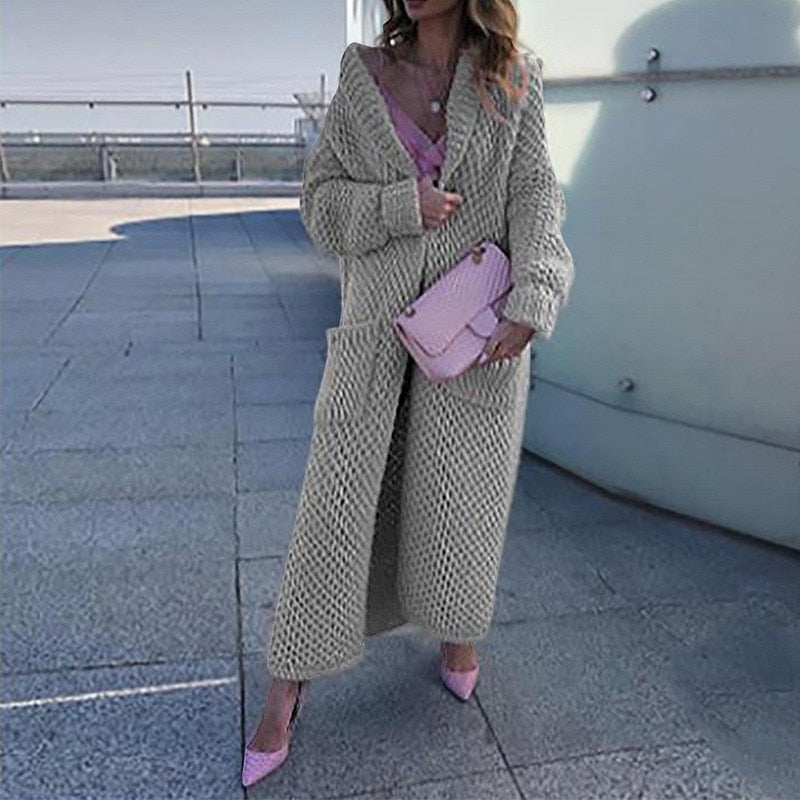 Gilet d'hiver long et chaud pour femmes et hommes