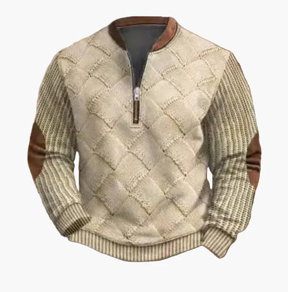 Pull-over pour homme, chaud, moderne, col montant