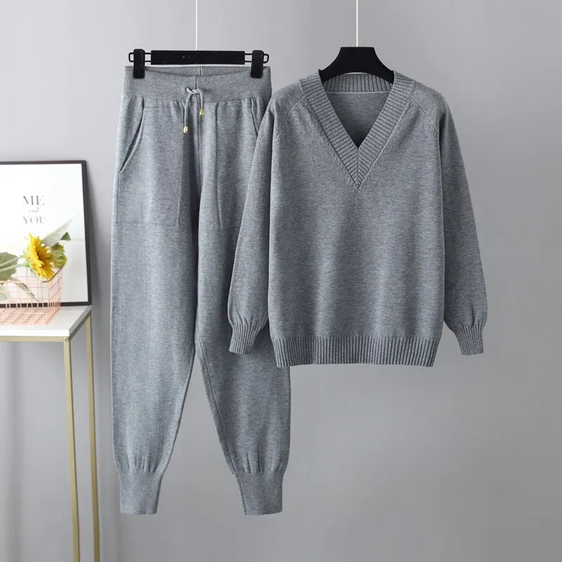 Ensemble pull tricoté doux et douillet