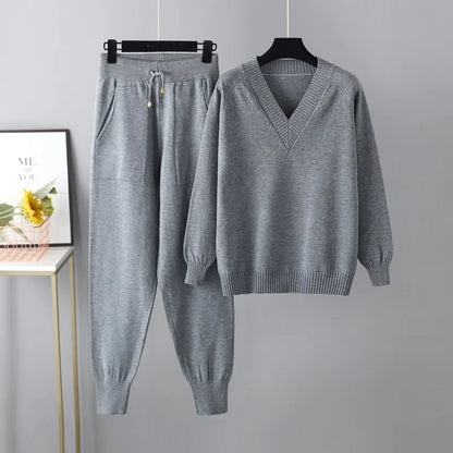 Ensemble pull tricoté doux et douillet